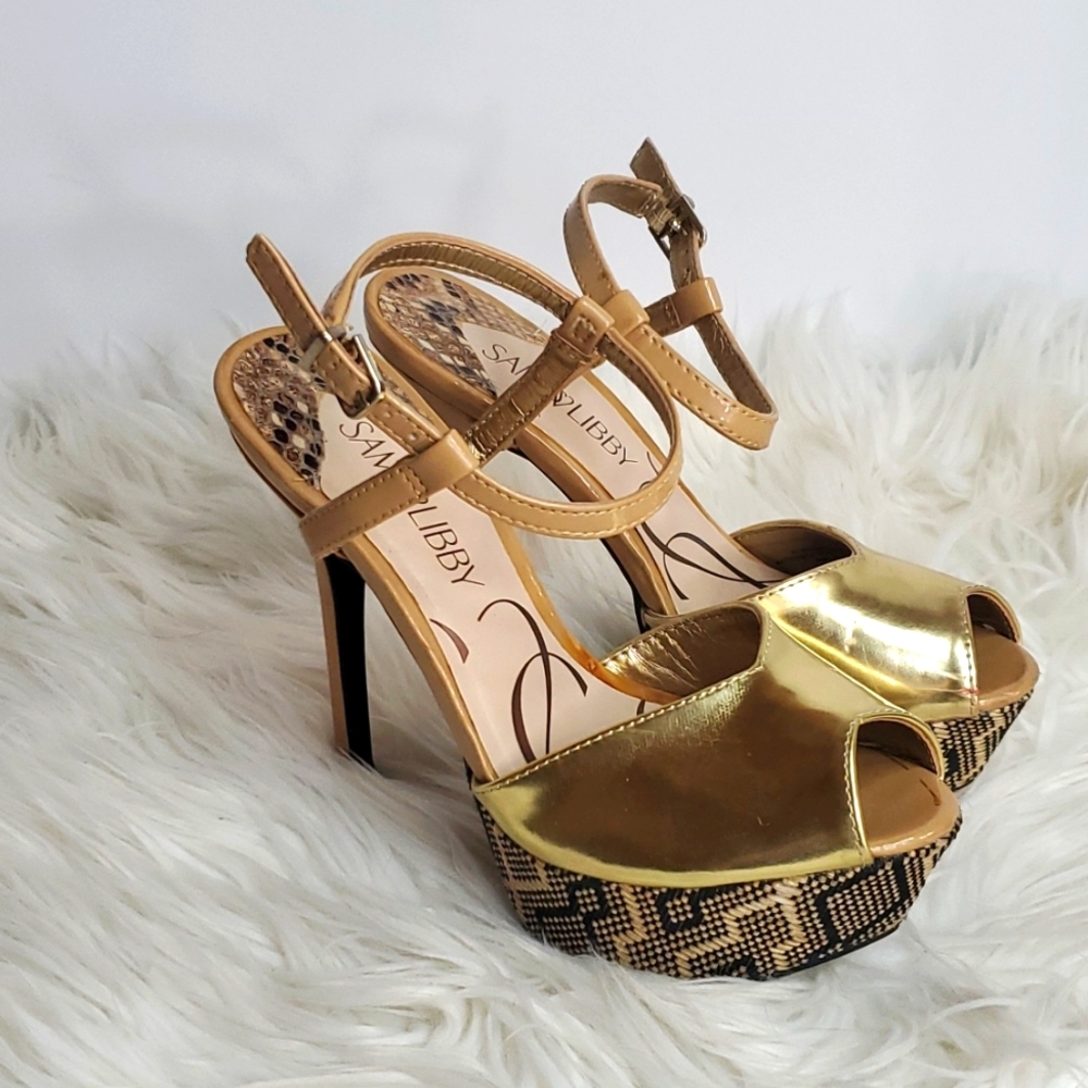 🐞 Sam & Libby Platform Heels Size 5.5